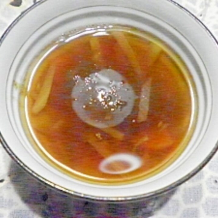 ★にんじん・玉ねぎ&とろろ昆布のすまし汁★